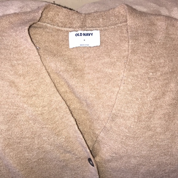 Old Navy medium tan cardigan 💕 piling - Picture 2 of 4